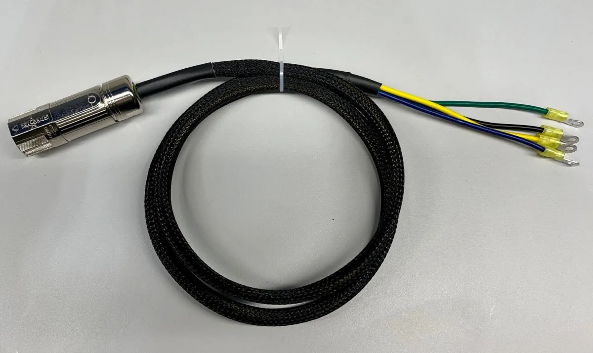 Finished sleeved cable assembly